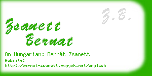 zsanett bernat business card
