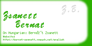 zsanett bernat business card
